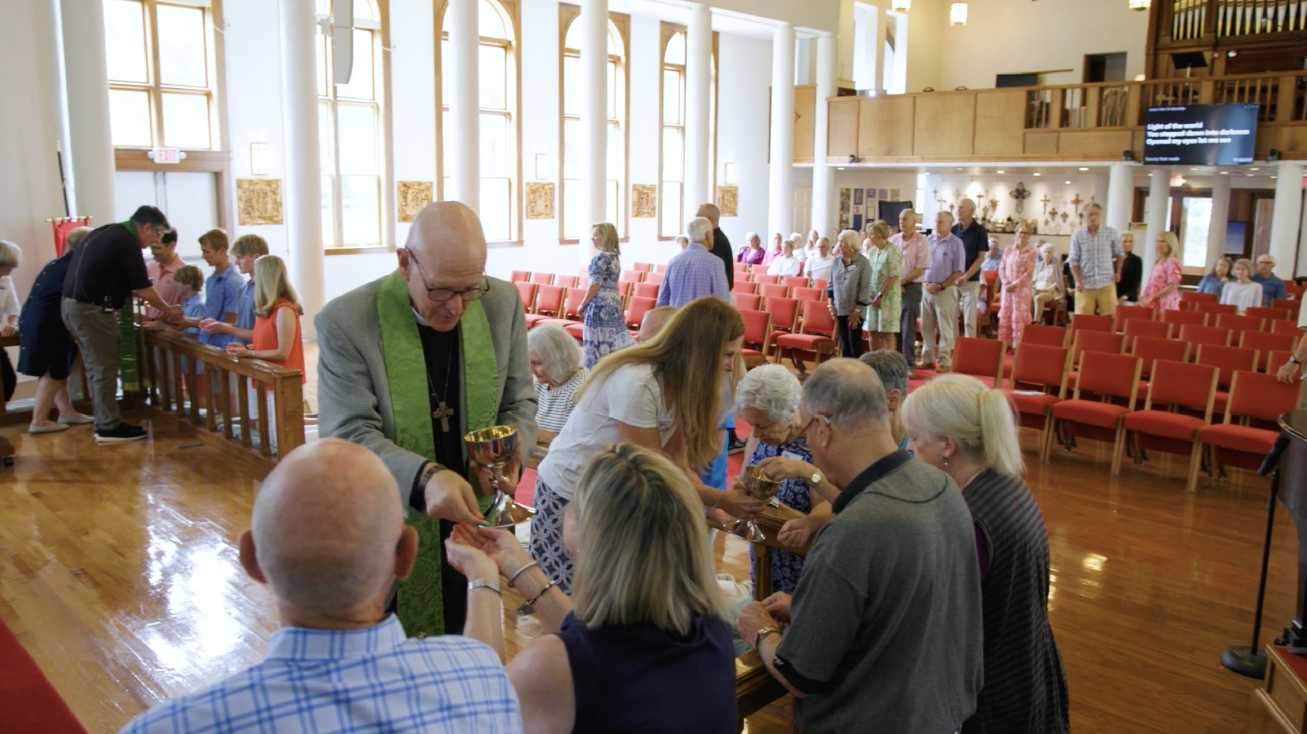 Worship service at Church of Our Saviour